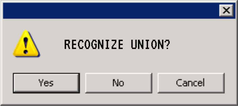 Recognize Union?