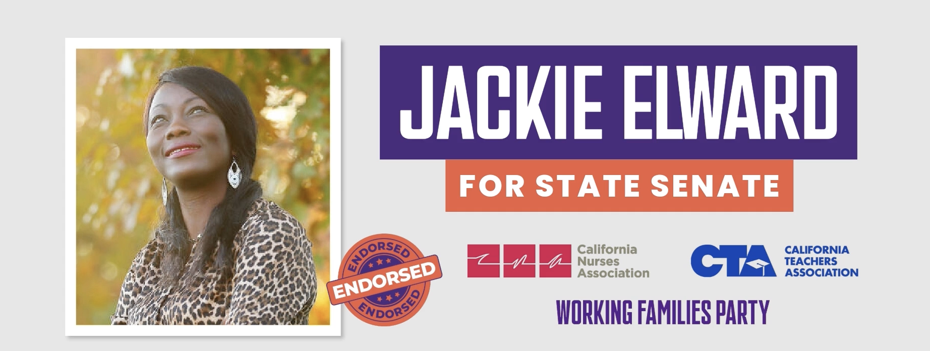 ADD YOUR NAME: I’m Voting For Jackie Elward for State Senate! - Working ...